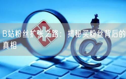 “B站粉丝扩张之路:揭秘买粉丝背后的真相