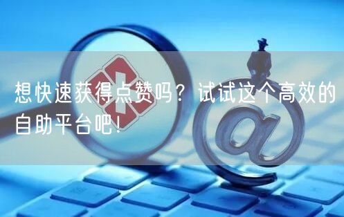 “想快速获得点赞吗?试试这个高效的自助平台