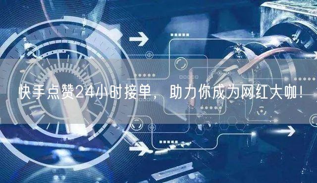“快手点赞24小时接单，助力你成为网红大咖
