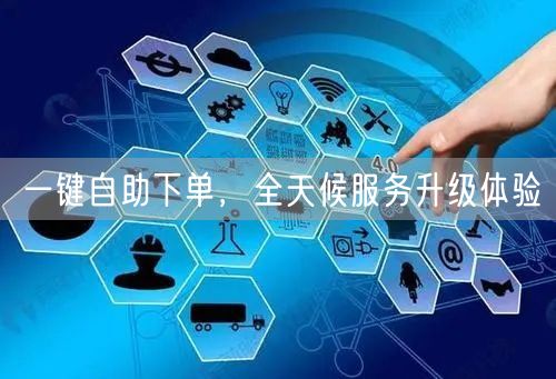 “一键自助下单,全天候服务升级体验