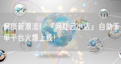 “解锁新潮流！『网红云小店』自助下单平台火