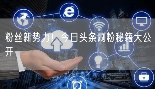 “粉丝新势力！今日头条刷粉秘籍大公开
