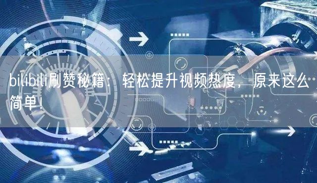 “bilibili刷赞秘籍:轻松提升视频热