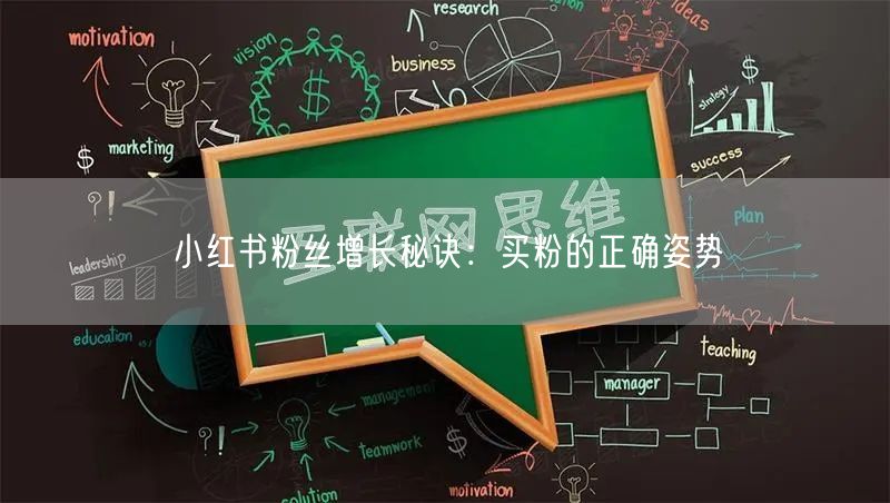 “小红书粉丝增长秘诀：买粉的正确姿势