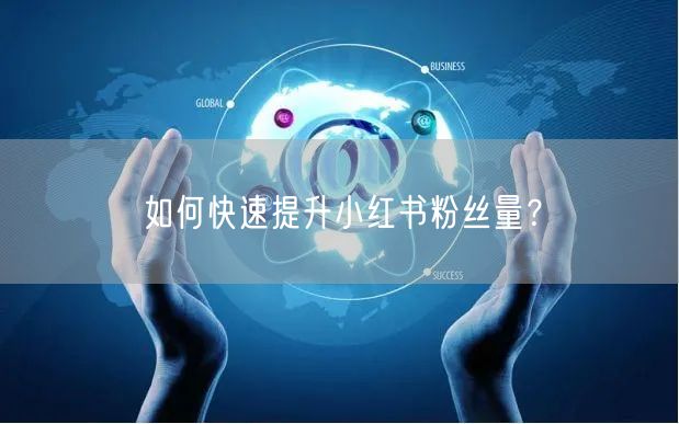 “如何快速提升小红书粉丝量？