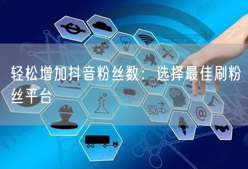 轻松增加抖音粉丝数：选择最佳刷粉丝平台