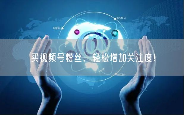 “买视频号粉丝，轻松增加关注度！