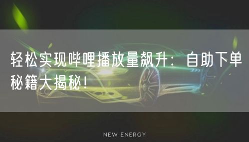“轻松实现哔哩播放量飙升：自助下单秘籍大揭